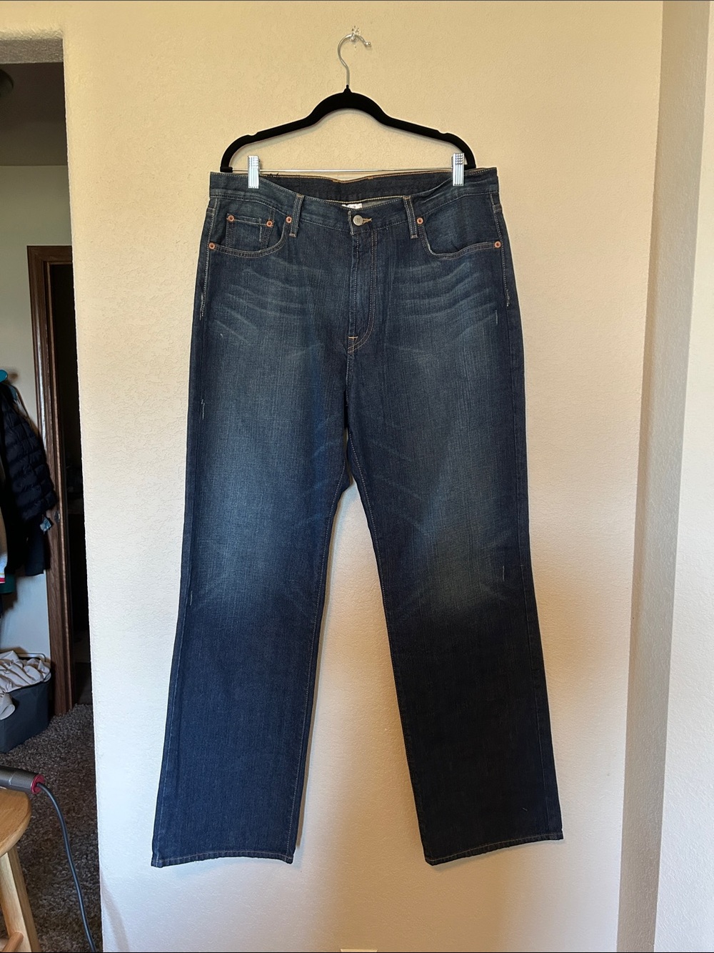 Lucky Brand Dungarees Bootcut Jeans Men’s Size 36 Dark Wash Stretch Denim